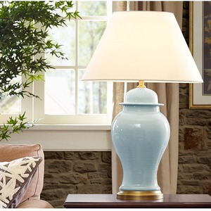 โคมไฟเซรามิกตั้งโต๊ะประดับเครื่องปั้นดินเผาแบบแฮนด์เมดโคมไฟตั้งโต๊ะข้างเตียงย้อนยุคสำหรับห้องนอนห้องนั่งเล่น - Product Image 4