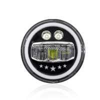 Phares LED 7 pouces style Pentagramme pour Wrangler, 80W 12V, feux de jour, best-seller transfrontalier