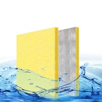 Panneau en laine de verre centrifugée avec revêtement en aluminium, isolation thermique ignifuge, absorption acoustique, panneau en fibre de verre pour conduits HVAC