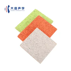 Wood Wool Acoustic Cement Board Wood Fiber Cement Board Manufacturers for Ceiling and Wall Panels