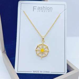 Vente en gros collier design unique étanche personnalisé collier pendentif en acier inoxydable bijoux fille - Product Image 1