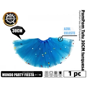 Gonna in TULLE a pois-30CM blu lago #88960 avvolgente in vita traspirante impero gonna in Chiffon con volant di pizzo floreale per la primavera inverno