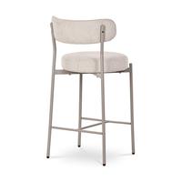 Tabouret de bar rectangulaire rembourré à dossier haut, chaise de bar rembourrée pour café et bistrot (vente en gros)
