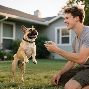 Système de dressage de chien à distance JZ étanche et rechargeable 99 niveaux de vibration longue durée de vie de la batterie 3 canaux grand contrôleur LCD - Product Image 5