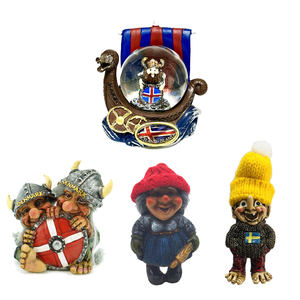 מותאם אישית שרף nordic מקרר מגנט troll viking wrier זוג iceland דגל מתנה <span class=keywords><strong>norway</strong></span> Seveden סימן קיבול - Product Image 2