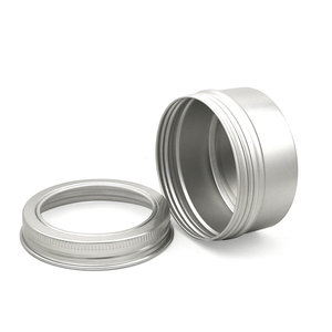 80Ml/2.67Oz Nhôm Bạc Nến Container Thiếc Có Thể Với Cửa Sổ <span class=keywords><strong>PVC</strong></span> Nắp - Product Image 2