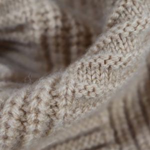 Gorro de Lana 100% Pura para Mujer, Tejido, con Protección para las Orejas, Color Sólido, para Cabezas Grandes, para Invierno, para Exteriores - Product Image 4