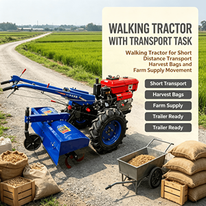 Tractor <span class=keywords><strong>de</strong></span> Arrastre Manual <span class=keywords><strong>de</strong></span> 8-32 HP, Diseño Compacto, Fácil Operación para Trabajos <span class=keywords><strong>de</strong></span> Arado en Pequeñas Granjas - Product Image 1