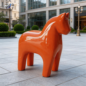 Custom Durable Fiberglass Cartoon Pony Sculpture Outdoor & Kids Decor Ornaments - Product Image 3