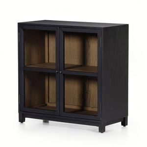 Meuble TV élégant et haut de gamme de style américain avec console de contrôle multimédia simple et capacité de rangement - Product Image 5