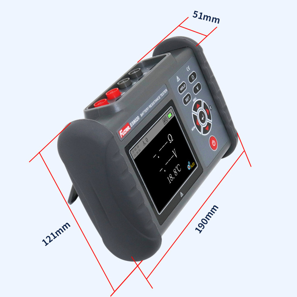 FUZRR ES8020 handhold lithium battery inner impedance tester lead acid   storage battery internal resistance analyzer