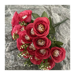 Bouquet de roses artificielles Suzume Ii à 18 têtes, fleurs de mariage, décoration de mariage - Product Image 5