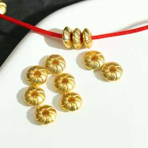 Accesorios: Cuentas Sueltas <span class=keywords><strong>de</strong></span> Lujo para Moda, Cuentas Redondas Florales Espaciadas, Materiales para Fabricación <span class=keywords><strong>de</strong></span> Joyería DIY - Product Image 1