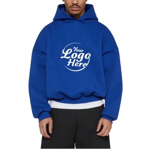 <b>Men's</b> Cotton/Polyester Fleece <b>Pullover</b> Oversize Hoodie Ultra Soft Breathable Hooded Sweatshirt Pockets Summer Regular Fit Custom - Product Image 1