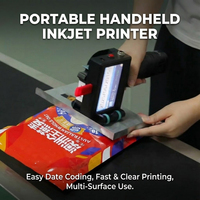 Impresora Industrial de Inyección de Tinta a Color, Impresora Portátil de Mano para Imprimir Fechas de Caducidad, Códigos QR, Lotes, en Bolsas de Papel