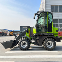 Machines de construction petit tracteur de jardin site minier de sable 4x4 2.5 tonnes chargeuse-pelleteuse chargeuse sur pneus Mini chargeuse Diesel haute