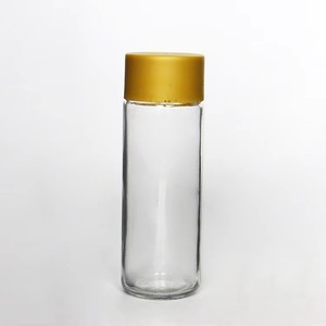 Botella de Agua Potable de Vidrio Transparente Personalizada Tipo Voss con Tapa de Rosca para Agua Mineral, Botella Deportiva Voss con Tapa de Plástico de Color - Product Image 4