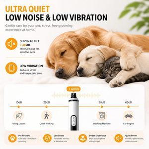 Lime à ongles électrique portable pour chien et chat Silent Groom Pro, coupe-ongles silencieux, produits tendance pour animaux de compagnie - Product Image 5