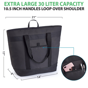 Bolsa Térmica Aislada para la Playa, Viajes, Compras, Bolsas Refrigerantes Portátiles con Cierre, Plegables, a Prueba de Fugas, para Entrega a Domicilio - Product Image 2