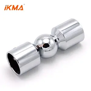 Shower glass adjustable brass tube connector round pipe fitting