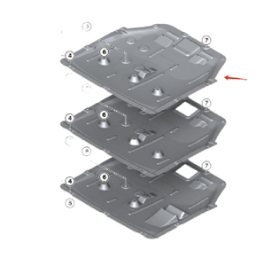 51757343141 Protector de Motor Inferior Compatible con <span class=keywords><strong>BMW</strong></span> <span class=keywords><strong>MINI</strong></span> ONE F55 F56 - Product Image 3