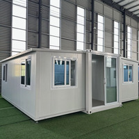 Casa Modular Prefabricada de Acero con Alas Móviles Expandibles para Resort en el Lago, Cabaña Temporal para Vacaciones y Glamping