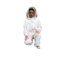 Costume d'abeille respirant avec capuche en voile, vêtement de protection globale de sécurité pour apiculteur 100%