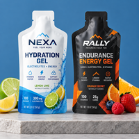 Sachets d'emballage en gros personnalisés professionnels mats avec bec verseur pour gel énergétique, pour le stockage de suppléments nutritionnels sportifs pour la course à pied et le marathon