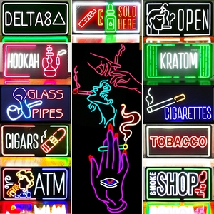 Lounge <strong>Sign</strong> with Commercial <strong>Neon</strong> <strong>Sign</strong> and Acrylic LED <strong>Sign</strong> for <strong>Cocktail</strong> Lounge Wall Branding and Store Decoration Use - Product Image 2