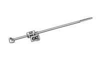 Vente en gros 2 pièces attaches de fixation de câble pour panneau de 1 à 3mm, extérieur dentelé, diamètre du faisceau 4-50mm