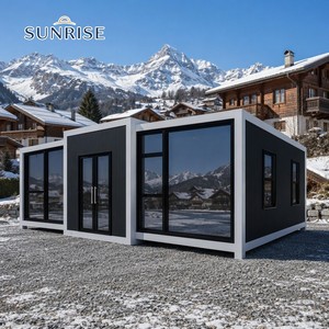 บ้านเคลื่อนที่ SUNRISE ขนาด 20 ฟุต พร้อมพลังงานแสงอาทิตย์ 2 ห้องนอน บ้านคอนเทนเนอร์พับได้ ขยายได้ บ้านสำเร็จรูป วิลล่าหรู - Product Image 1