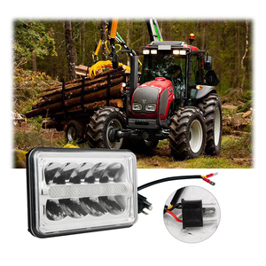 หลอดไฟ LED ทรงสี่เหลี่ยมสำหรับ4X6 R112ของ ECE ไฟหน้า LED อลูมิเนียมลำแสงสูงต่ำ24W สำหรับรถบรรทุกรถแทรกเตอร์ออฟโรด - Product Image 1