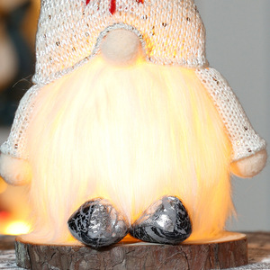Christmas Knitted Plush Toys Standing <b>Light</b> <b>up</b> Soft Faceless Doll Gift <b>Ornaments</b> for Xmas Party Decorations - Product Image 6