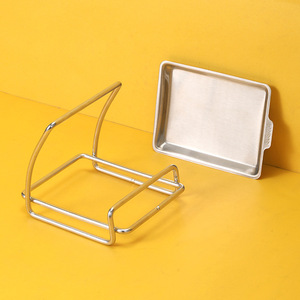 Stainless Steel Pot <b>Lid</b> Rack With Base Multi Function Kitchen Organizer For Spatula <b>Wok</b> Holder Cutting Board Storage Tray - Product Image 3