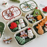 Set Hadiah Lilin Natal Lilin Aroma Kedelai Santa Snowman Dekorasi Pohon Natal Aromaterapi Liburan Grosir