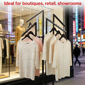 Appendiabiti in Acciaio Regolabile in Altezza con Bracci Inclinabili a 4 Vie, Stand Autoportante per Abiti e Pantaloni - Product Image 4