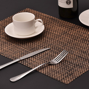 Sets de table en PVC tissé de style nordique, vente chaude, écologiques, imperméables, antidérapants, résistants à la chaleur, pour la <span class=keywords><strong>cuisine</strong></span> et la salle à manger - Product Image 5
