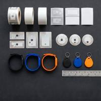 Autocollant NFC NTAG424 DNA, étiquette RFID anti-déchirure en PET PVC, mini-étiquette, fréquence 13,56 MHz