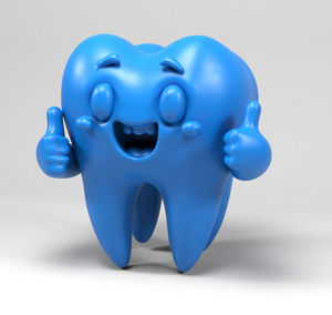 Trang trí polyresin tùy chỉnh figurine vui răng <span class=keywords><strong>3D</strong></span> mô hình - Product Image 6