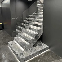 Dalle de marbre gris Oreo de qualité supérieure, polie, taille sur mesure, design personnalisé, pour cuisines industrielles, salles à manger, salles de bain, villas, sols intérieurs