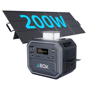 Estación de Energía Portátil ABOK de 2500W, Generador Solar LiFePO4, Onda Sinusoidal Pura, para RV, Respaldo de Energía para el Hogar, Carga Rápida, Disponible en Almacenes de EE. UU. y la UE - Product Image 1