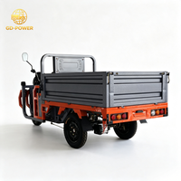 Triciclo de Carga Pesada con Motor de 1200W, Capacidad de Carga de 700 kg, para Transporte de Productos Agrícolas