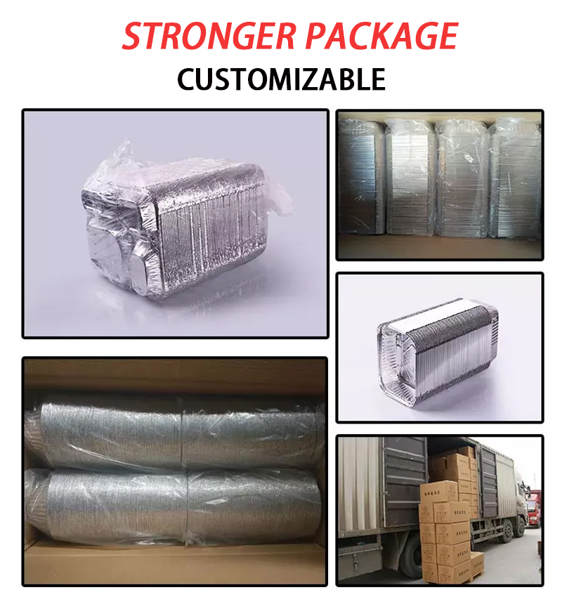 Lid Tray Cup Roll Aluminium Loaf Pan Food Grade Full Size Aluminum Foil Container