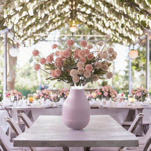 Nouveauté Bouquet de roses artificielles en tissu fait main Lu Lian pour la décoration de la maison, mariage, Halloween, Pâques - Décorations en gros - Product Image 2