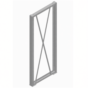 Fami Ar Series <b>Side</b> Panel 1300x1510 Mm Dark Grey Ral7000 For Brackets System - Product Image 3