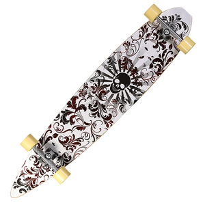 Planche à roulettes <span class=keywords><strong>en</strong></span> <span class=keywords><strong>bambou</strong></span> personnalisée Ruidongle à quatre roues avec motif de poisson graffiti, planche à roulettes de rue pour adultes et enfants - Product Image 5