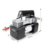 Compresseur d'air multifonction portable 2 cylindres 12V universel pour vélo, voiture, camion, SUV, gonfleur de pneu tout-terrain, pompe gonflable