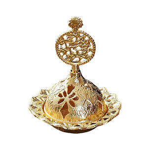 Bruciatore d'Incenso Creativo in Lega <span class=keywords><strong>di</strong></span> Zinco Stile Arabo Mediorientale con Caratteristiche <span class=keywords><strong>di</strong></span> Isolamento Termico e Antiustione, Modello del Produttore dello Zhejiang - Product Image 6