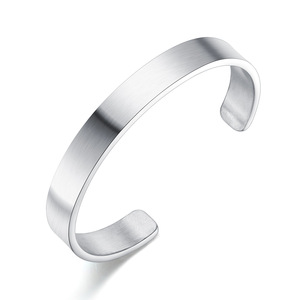 <strong>Custom</strong> Engrave 10mm Wide Plain <strong>Cuff</strong> Bangle <strong>Bracelet</strong> Unisex Stainless Steel Silver Black Blank <strong>Cuff</strong> <strong>Bracelet</strong> - Product Image 6
