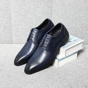 Zapatos de Vestir Formales de Cuero Genuino para Hombre, Hechos a Mano, de Cuero Vacuno, para las Cuatro Estaciones - Product Image 6